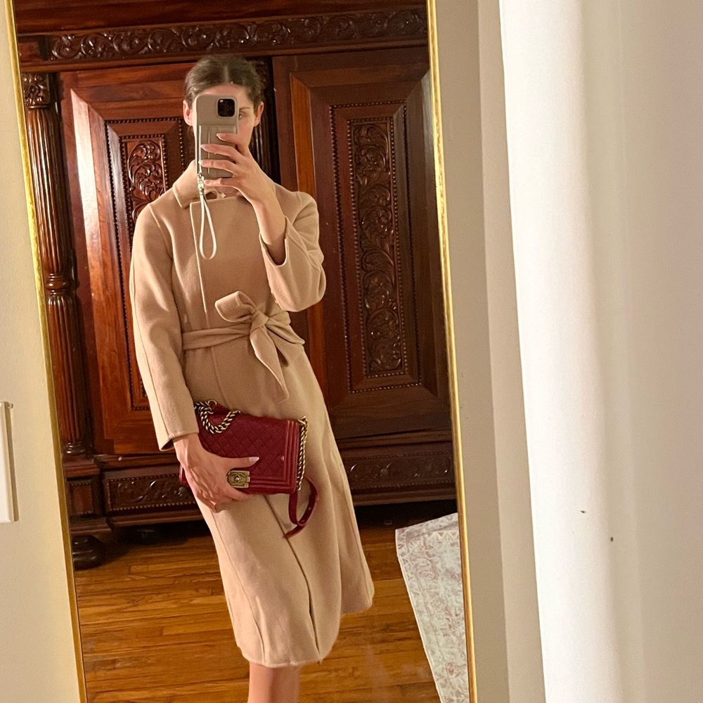Silk mason coat